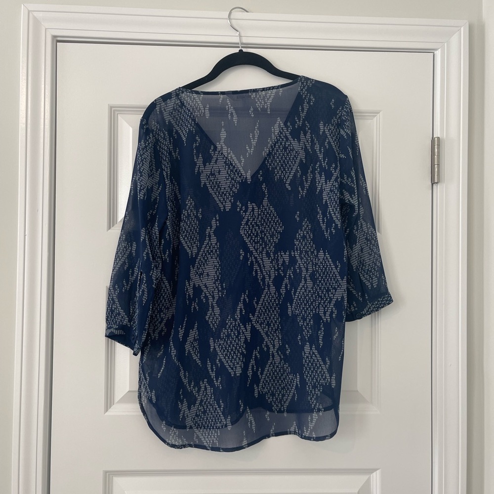 Sheer Button Down Top - image 2